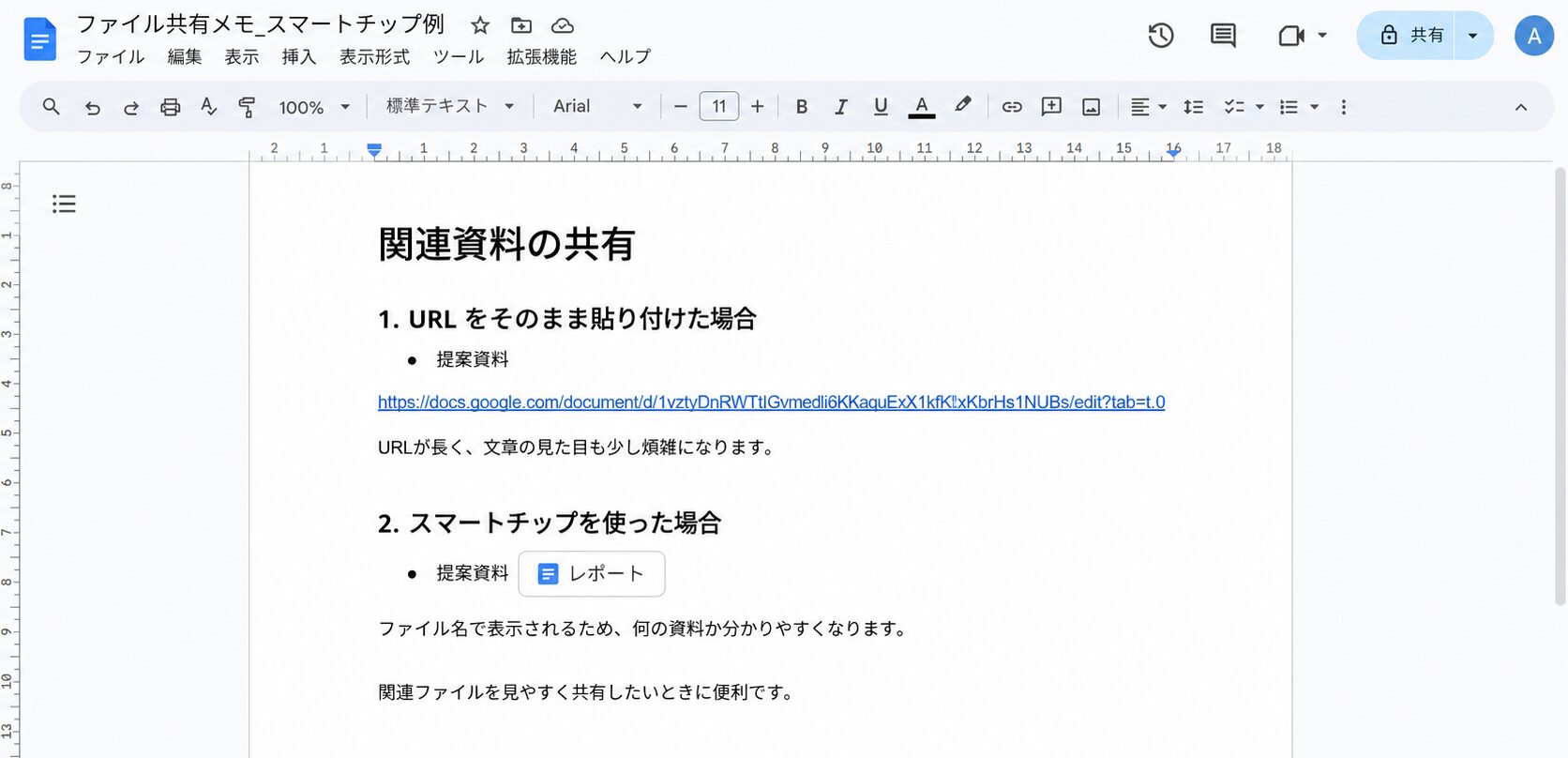 スマートチップ URL短縮